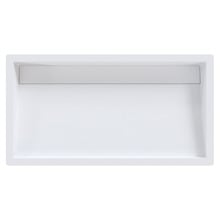 Elba 860mm Matte White Solid Surface Washplane